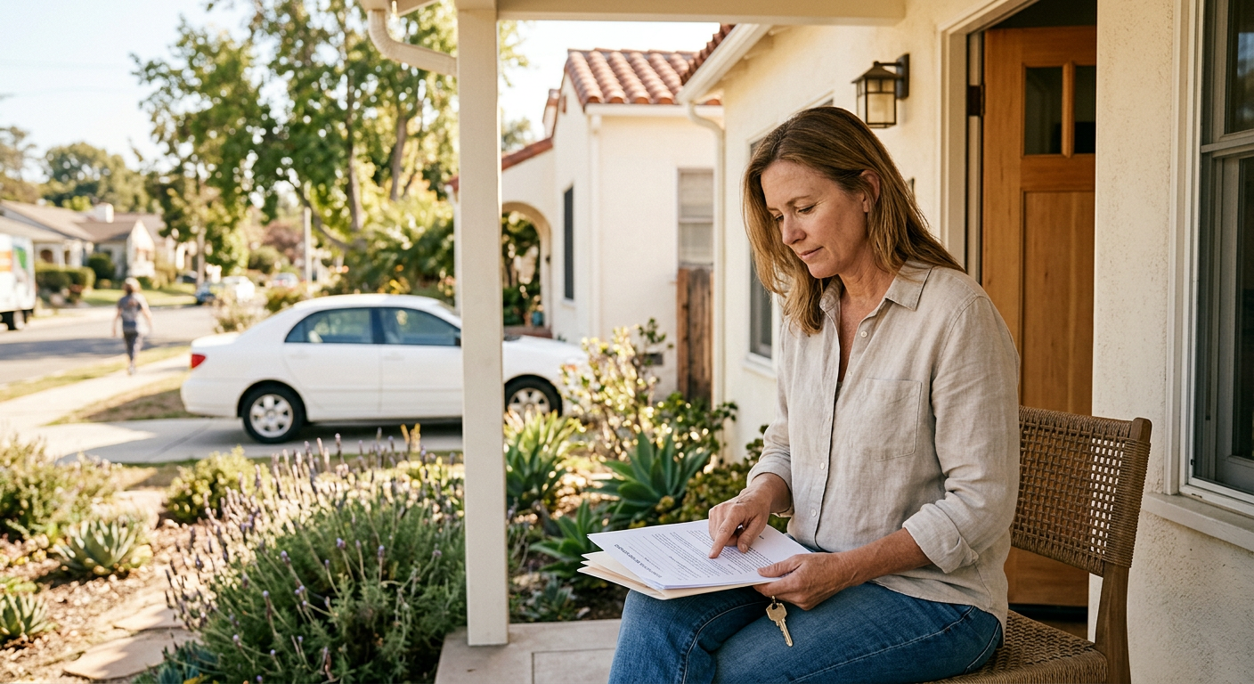 Suburban home exterior in Ventura County California
