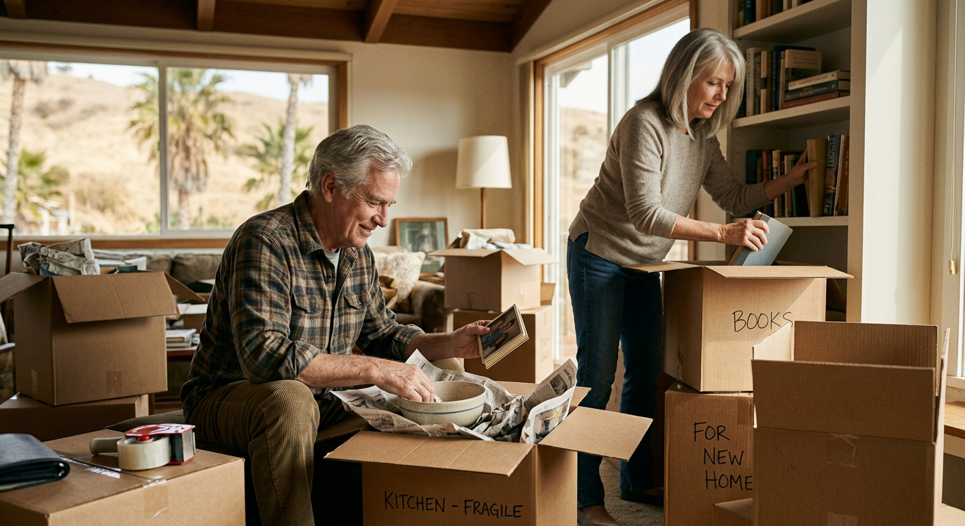 Senior couple planning home sale in Ventura County