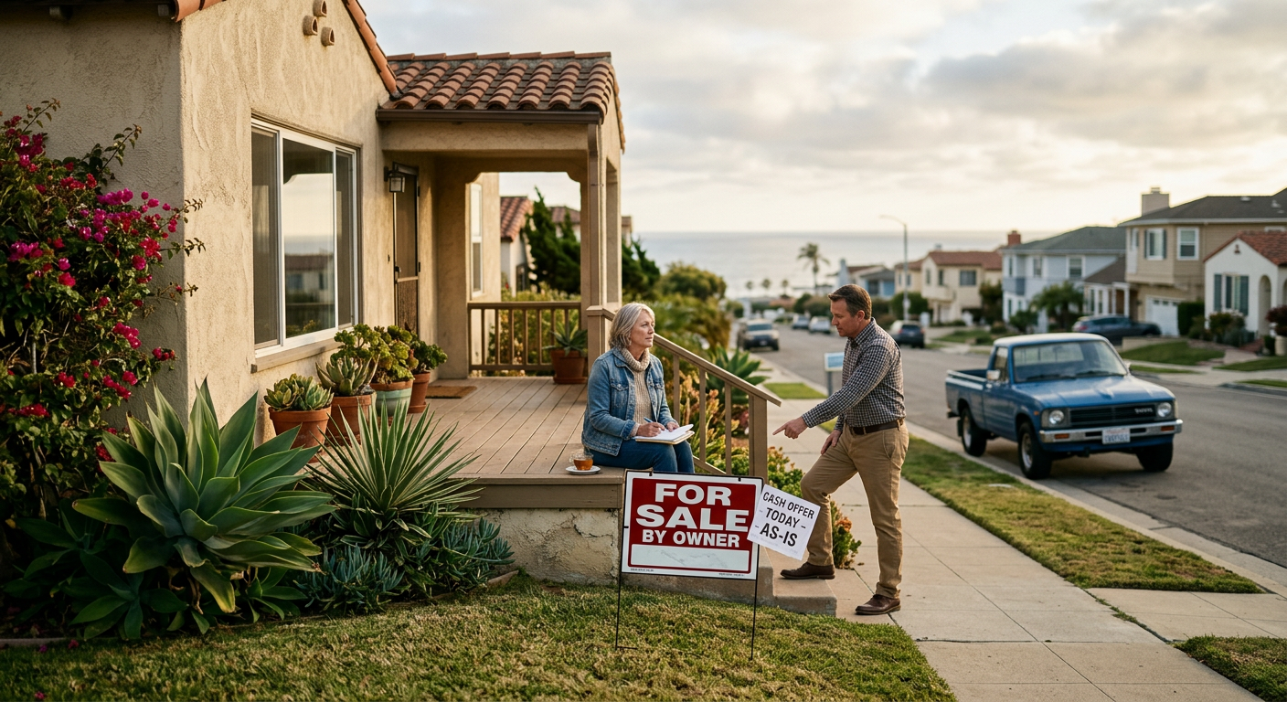 Suburban residential home exterior in Ventura County California