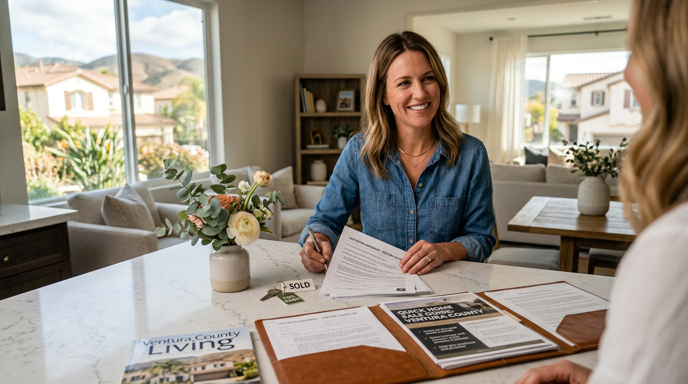 Suburban residential neighborhood in Ventura County California