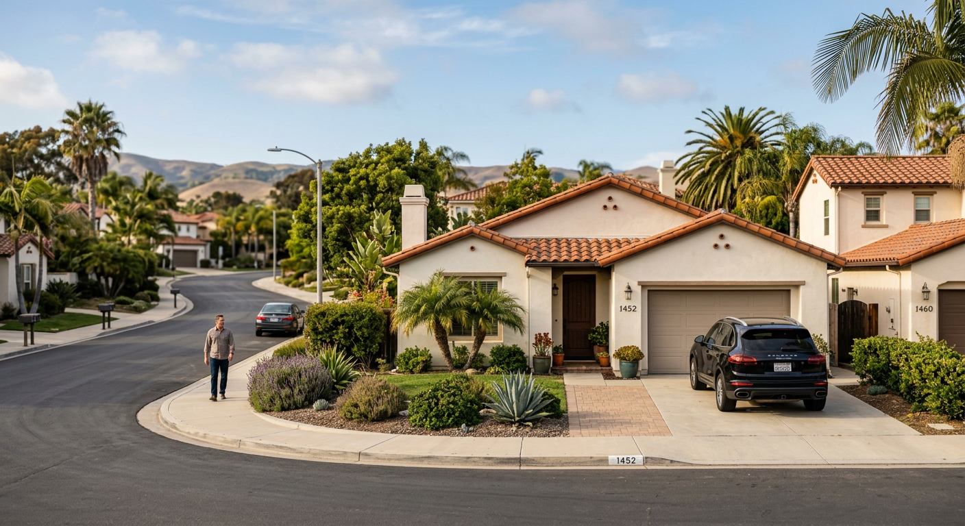A typical residential neighborhood in Ventura County California