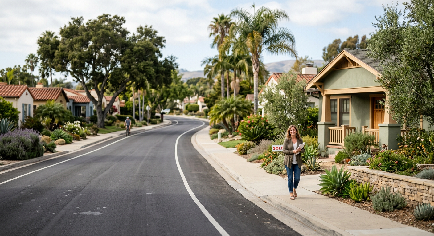 Residential neighborhood home in Ventura County California
