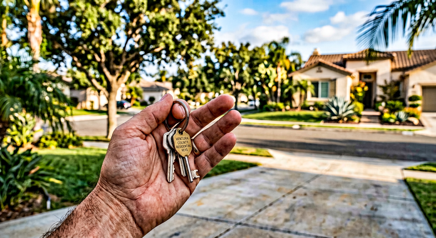 Keys to a residential home in Ventura County California